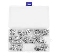 Kznifmk 602Pcs M2.6 M3 M3.5 Hex Socket Cap Head Self-Tapping Screw Set Stainless Steel Hexagon Socket Tapping Screw Assorted Kit