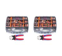 Kznifmk 676Pcs Dt Deutsch Connector Kit - 2 3 4 6 8 12 Pin Connectors, Crimping Tool, Removal Tool, Car Electrical Connector