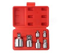 Kznifmk 6pc Socket Converter Adaptor Set Sleeve Adapter 1/2,3/8,1/4 Interchangeable Adapter Ratchet Wrench Attachment