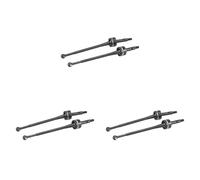 Kznifmk 6Pcs 45 Hardened Steel CVD Drive Shaft for 144001 124019 LC Racing 1/14 RC Drift Car Upgrade Parts,A
