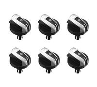 Kznifmk 6Pcs Car Headlight Switch Knob Buttons for 5/7 Series X3 X4 F01 F02 F03 F10 F18 F07 F06 F25 F26 Black