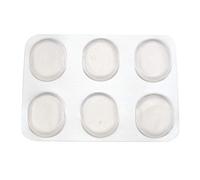 Kznifmk 6pcs/set Snare Drum Mute Pad Drum Damper Pads Snare Drum Muffler Mute Transparent white Percussion Instrument Accessories
