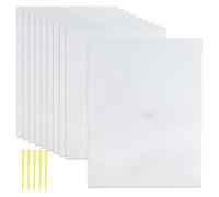 Kznifmk 7 Count Plastic Canvas Sheets, 10.2x13.2 Inch Plastic Mesh, Eye Mesh for Embroidery, Acrylic Yarn Crafting, Knit, 10PCS