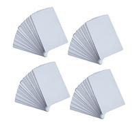 Kznifmk 80Pcs NFC Cards White Blank for PVC Tags Waterpoof 504Bytes Chip Sticker