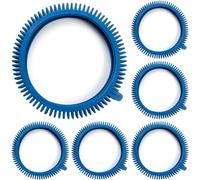 Kznifmk 896584000-143 Pool Cleaner Tires Kit Front Tires with Hump Replacement for Pool Cleaners 2X,4X,Pool Tire 6Piece Blue