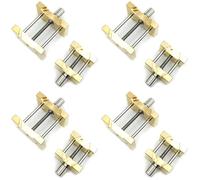 Kznifmk 8Pcs Brass Watch Movement Holder Fixed Base Multi Function for Watchmaker Watch Clamp Watches Repair Tools
