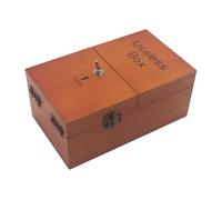 Kznifmk A Useless Box with Surprises Wooden Useless Box Fully Assembled Toy for Adults and Children Easy Install Easy to Use Dark Wood Color