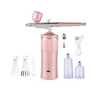 Kznifmk Airbrush Kit Spare Parts Accessories Compressor Airbrush for Handheld Rechargeable Nail Airbrush Machine for Painting Model Makeup Cake Decor A