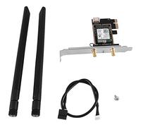 Kznifmk AX210NGW WiFi Card WiFi 6E Dual Band 2.4G/5G Wireless Card Adapter AX210 BT5.2 2400Mbps PCIE Adapter with 2X8DB Antenna