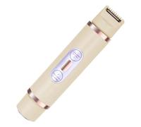 Kznifmk Bikini Trimmer for Women Painless Ladies Hair Removal 2 in 1 Wet & Dry Lady Shaver Beige