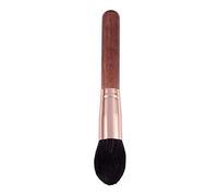 Kznifmk Black 1Pcs Face Blusher Makeup Brush Powder Contour Big Loose Soft Synthetic Hair Wood Handle Brush Beauty Make Up Tools