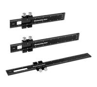 Kznifmk Carpenter's Ruler, Pocket Ruler, Metal Slide Rule-Shaped Marking Ruler, T-Rail Marking Measuring Ruler