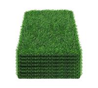 Kznifmk Chicken Coop Essentials: 8pcs 12x12 Inch Artificial Grass Nesting Pads, Reusable Egg Laying Bedding