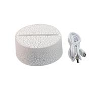 Kznifmk Crack Base LED Night Light Atmosphere Desk Lamp Sensing Touch Base for Room Decoration and Gifts
