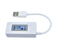 Kznifmk DC 4-30V LCD USB Detector Voltmeter Capacity Tester Meter Voltage Current Meter Ammeter Mobile Power Charger B