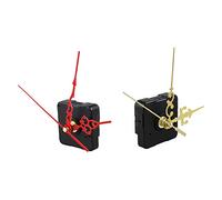 Kznifmk DIY Clock Plastic+Metal Texture Wall Clock Retro Wall Clock Movement Accessories Gold & New Quartz Black Wall Clock Movement Mechanism Repair Parts Kit