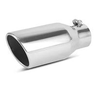 Kznifmk Exhaust Pipe Head Motorcycle Tail Throat Exhaust Pipe Stainless Steel Exhaust Tail Pipe Exhaust Nozzle 3 Inch Air Inlet