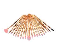 Kznifmk Full Gold Nylon + Plastic Diamond Handle Eye Brush Makeup Brush Beauty Makeup Kit
