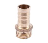 Kznifmk Golden Brass 1/2 inch Pipe Coupling 16mm Bolt Thread Water Pipe Hose End