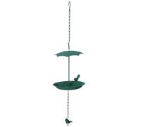 Kznifmk Hanging Bird Bath Hanging Bird Feeder Metal Bird Baths for Ourdoors Hanging Tray Bird Bath Tray or Bird Water A