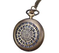 Kznifmk Large Necklace Watch Pocket Watch Retro Pocket Watch Star Table Pentagram Table