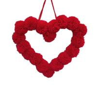 Kznifmk Love Valentine'S Day Fur Ball Garland Plush Love Interior Decoration Home Decoration Proposal Wedding Decoration A