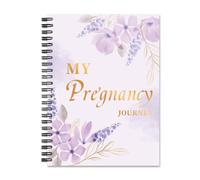 Kznifmk My Pregnancy Journey Book with Cartoon Stickers Hardcover Pregnancy Journal Book Pregnancy Planner Baby Memory Notebook