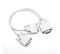 Kznifmk NEW 1 PC to 2 MONITORS SPLITTER CABLE FOR VGA VIDEO