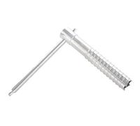 Kznifmk Outdoor Aluminum Ice Land Snow Nail Camping Awning Tent Ground Screw Peg Tent Nails For Outdoor Curtain