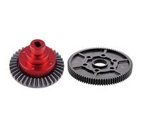 Kznifmk RC Connect Box with Main Gear 38T 18009 Upgraded with 1PC Model Car Driven Gear R86028 87T Plastic Gears