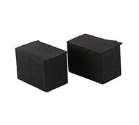 Kznifmk Rectangular Rubber Protections for Furniture Chair Legs 30mm x 15mm 2 Pieces