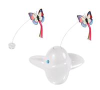 Kznifmk Rotating Motion Activated Butterfly Funny Toys Smart Interactive Flutter Bug Automatic Puzzle Toy Cat Toy B