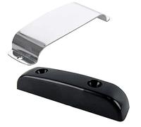 Kznifmk Silver Vintage Pickup Cover & Thumb Rest Tug Bar Finger Pull for Jazz Precision Bass Guitar Plastic