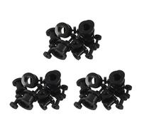 Kznifmk Stainless Steel Ear Tunnels Plugs Ear Stretchers Expanders 1.6-10mm Set of 48Pcs Black