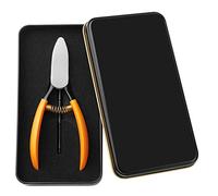 Kznifmk Toenail Ingrown Nail Set Cuticle Nipper Clipper Edge Cutter Manicure Scissor Tool Pedicure Orange