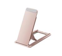Kznifmk Universal Tablet Stand Foldable Storage Portable Sticky Tablet Bracket for Desktop E-Reader Bracket Tablet Holder Pink