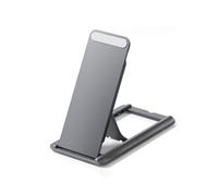 Kznifmk Universal Tablet Stand Foldable Storage Sticky Tablet Bracket for Desktop E-Reader Bracket Tablet Holder Dark Grey