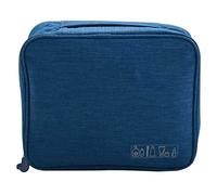 Kznifmk Waterproof Square Women Men Make Up Washing Toiletries Cosmetic Bag Makeup Travel Kit Organizer Bag Transparent Interval