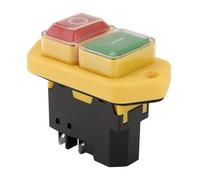 Kznifmk YH02-A Electromagnetic Switch 220V 15A 5PIN Push Button for Machine Tool Equipment Waterproof Panel