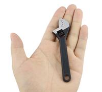 KZNKZN Tiny Yet Mighty - 4 Inch Mini Adjustable Wrench for Precision Work - Versatile Hand Tool for Industrial and Automotive Maintenance (Black)