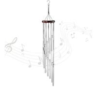KZNKZN Wind Chimes Indoor Outdoor Memorial Wind Chimes Metal Garden Wind Chimes Decorative Wind Chimes with 12 Aluminum Alloy Long Tubes for Patio Balcony Garden Backyard Home Decor Gift