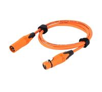 KZNOSAS 1PC 3Pin XLR Cable Male to Female Plastic Connectors OFC Copper Shielded for Mixer Microphone Amplifier 0.3m 1m 2m 3m 5m 10m 15m(D1003-Orange,1.5m)