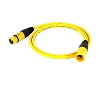 KZNOSAS 1PC 3Pin XLR Cable Male to Female Plastic Connectors OFC Copper Shielded for Mixer Microphone Amplifier 0.3m 1m 2m 3m 5m 10m 15m(D1039-Yellow,2m)