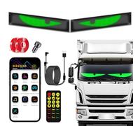 KZO LED Eyes for Trucks, 60 x 12 cm, Devil Eyes Light for Car, 2 Pieces, with App/Remote Control, Perfect Sync, DIY Text/Picture, Waterproof, Flexible LED Screen for Party/Business/Decoration