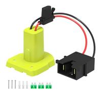 Kzreect for Power Wheel Battery Adapter, Compatible with Ryobi 18V Battery, with Wire Harness Connector, 12AWG Wire, Fuse Holder & 30A Fuses, Compatible with Fisher-Price Ride-On Cars