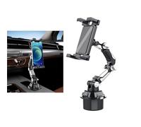 KZSAORN Upgraded Cup Holder Phone Mount for Car & Truck, 360° Adjustable and Rotatable Hands-Free Stand, Universal Compatible with All Smartphones and Small Tablets iPad up to 13 Inches
