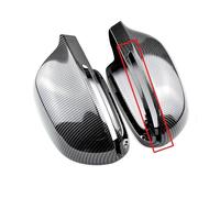 KZSH Wing Mirror Cover For S For Line For A4 B8 A6 C6 A5 Q3 A3 8P Carbon Fiber Style Mirror Cover Rearview Side Mirror Cap