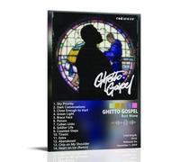 KZXBOCXHV Album Ghetto Gospel Poster Posters Premium Canvas Wall Art for Bedroom Living Room And Anime Lounge Decor 24x36inch(60x90cm) Frame-style