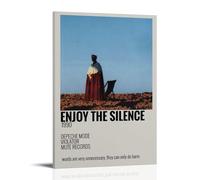 KZXBOCXHV Depeche Mode Enjoy The Silence Poster Canvas Wall Art Home Prints Canvas Print Home Gym Office Wall Bedroom Decorative Retro Wall Color Wall Decoration20x30inch(50x75cm) Frame-style