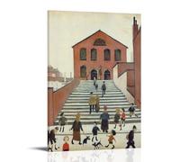 KZXBOCXHV L. S. Lowry Poster Canvas Wall Art Home Prints Canvas Print Home Gym Office Wall Bedroom Decorative Retro Wall Color Wall Decoration 16x24inch(40x60cm) Frame-style
